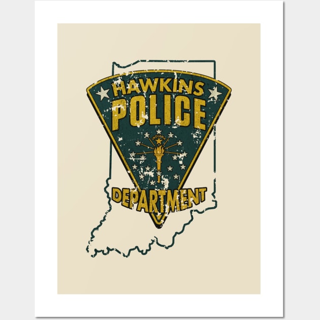 Hawkins Police Department Wall Art by JCD666